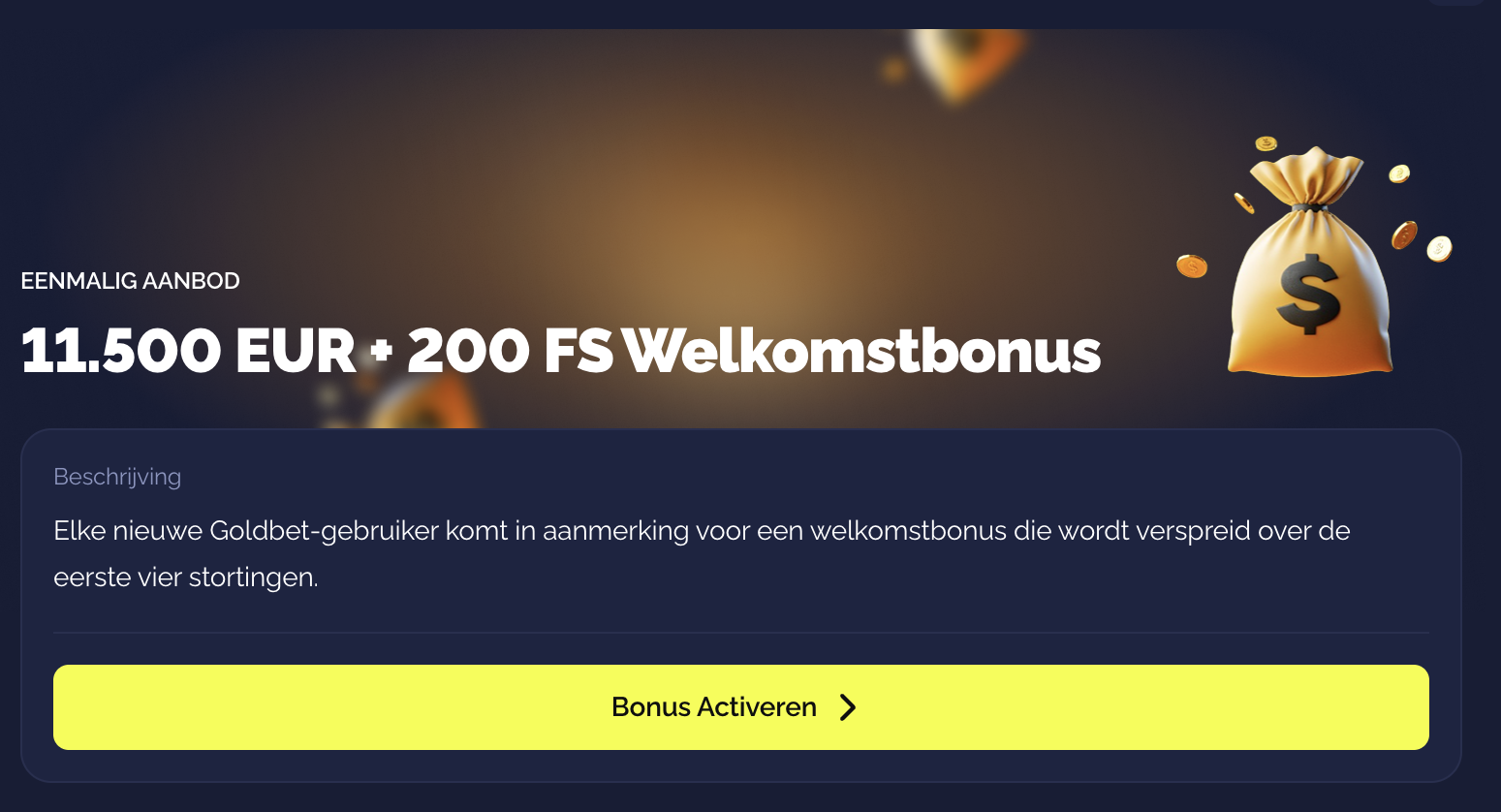 goldbet bonussen